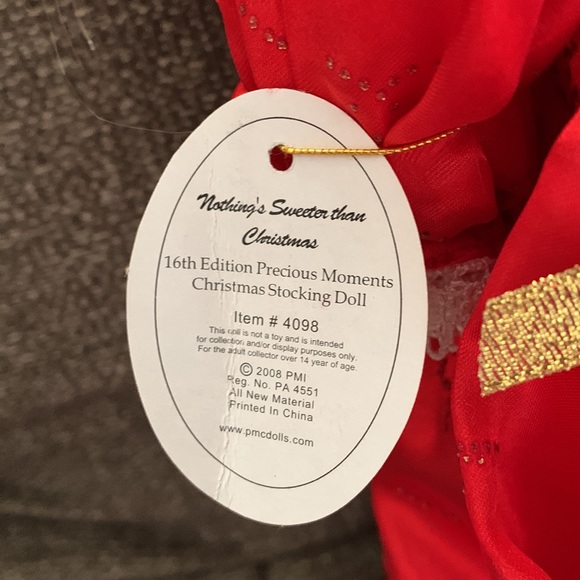 Precious Moments Stocking Doll Nothing’s Sweeter Than Christmas - Picture 4 of 6